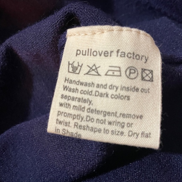 Pullover Factory Navy Sweater Dress Size: Extra Small - Picture 15 of 16